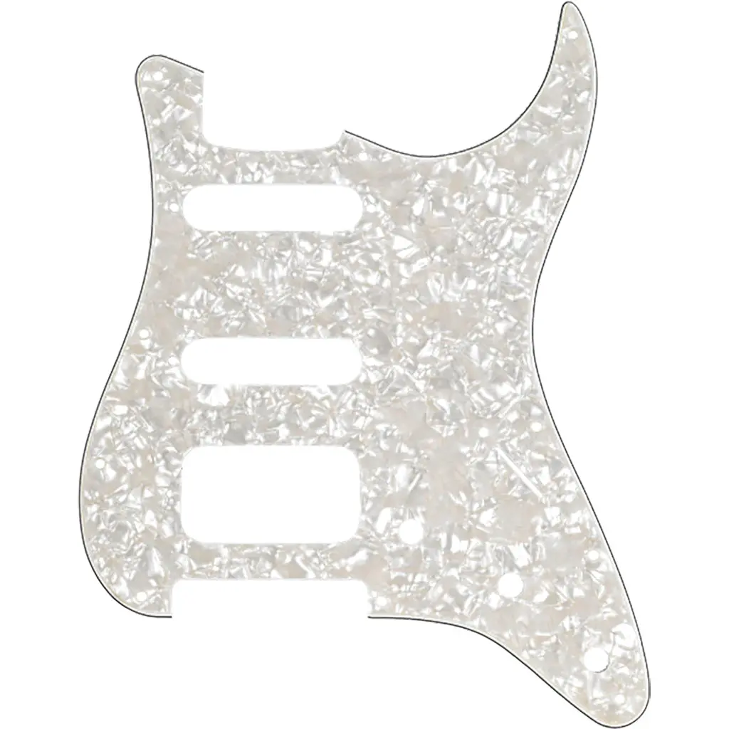 Fender Pickguard - Hss Aged White Moto 1