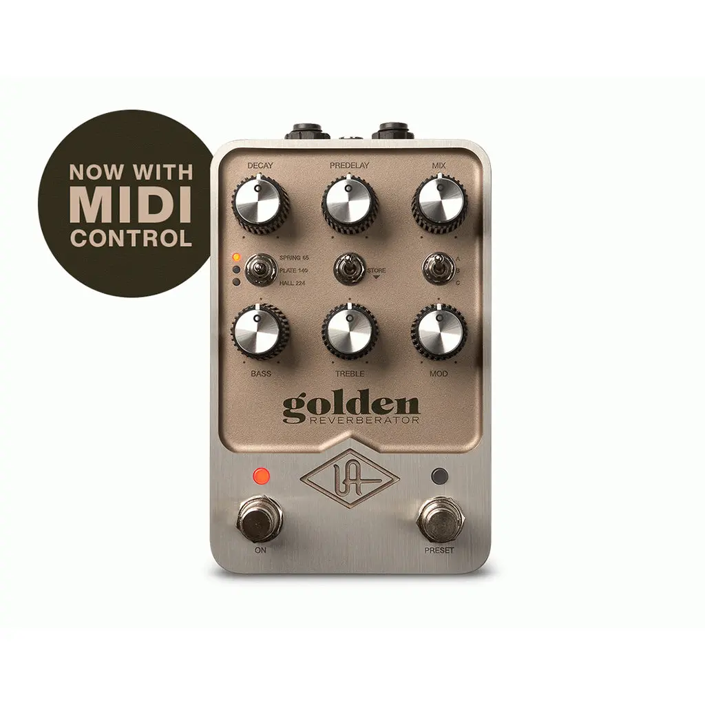 Universal Audio Uafx Golden Reverberator Effects Pedal 1