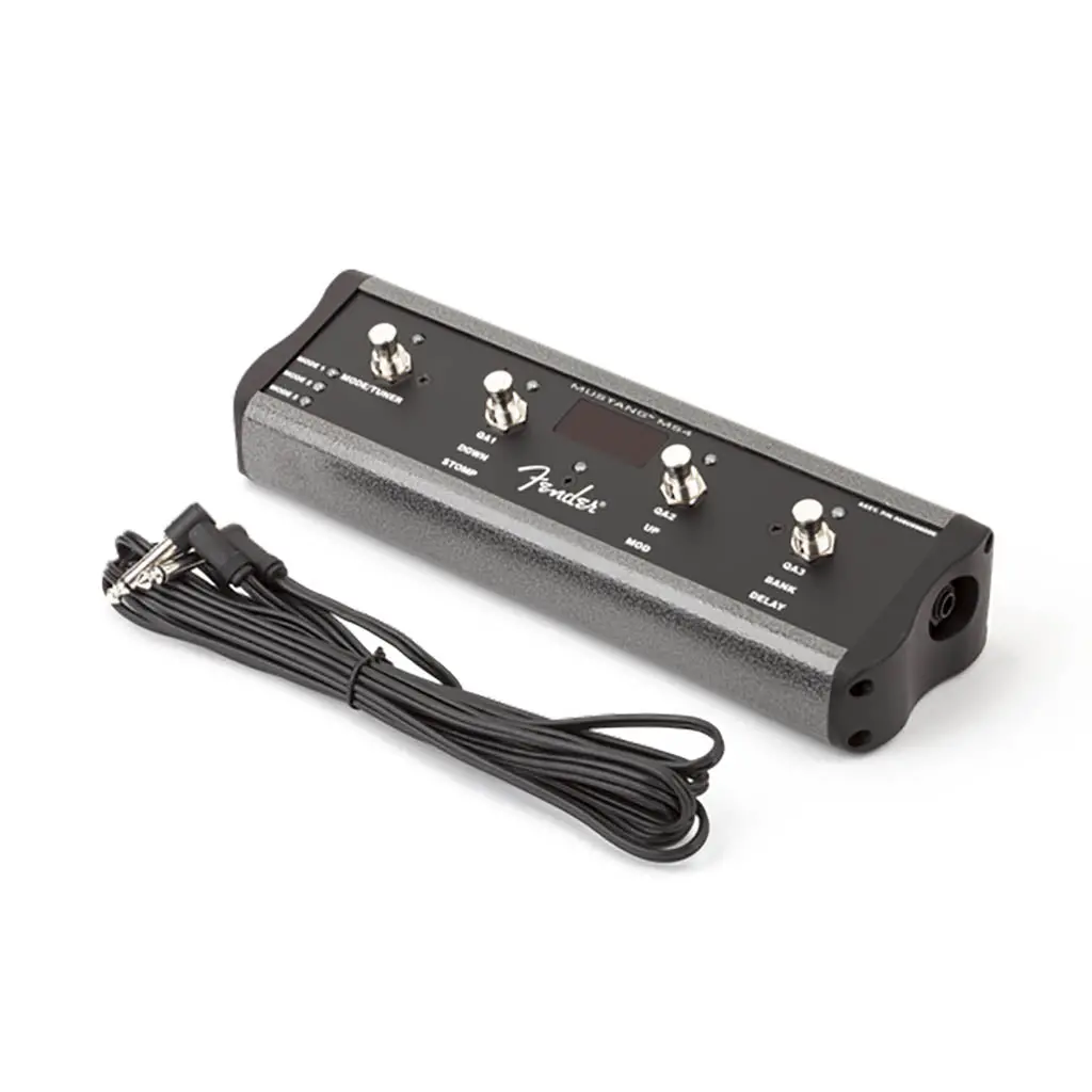 Fender 4-Button Footswitch: Preset Up Down, Quick Access, Effects On/Off, Or Tap Tempo, With 1/4" Jack 1