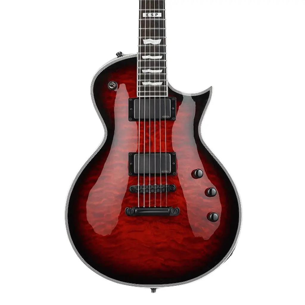 Esp E-Ii Eclipse 2 Quilted Maple - See Thru Black Cherry Sunburst 1