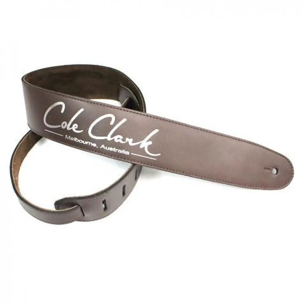 Cole Clark - Leather Guitar Strap - Saddle Brown | Guitar Straps | Strap-L-Saddle 1