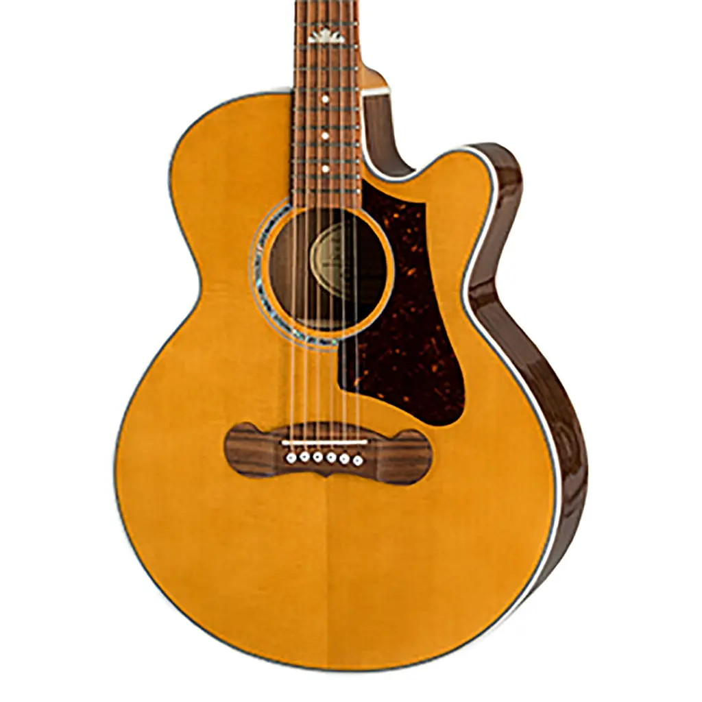 Epiphone J-200 Ec Studio Parlour Acoustic Guitar - Vintage Natural 1