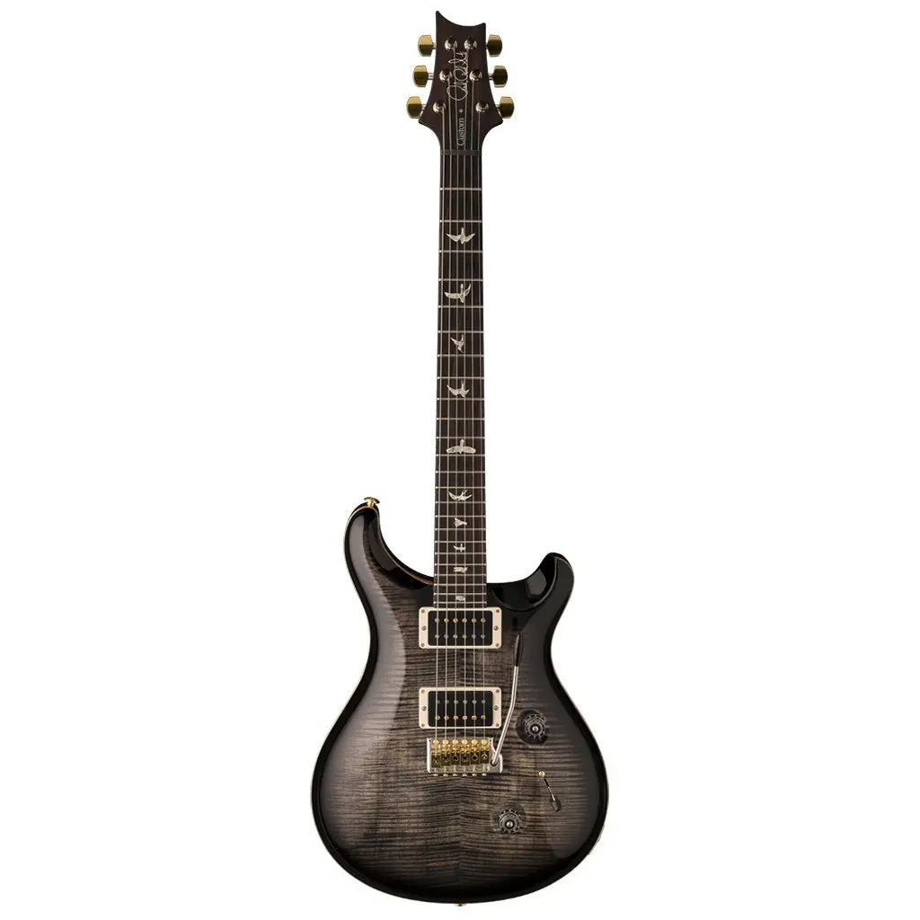 Prs Custom 24 - 10 Top - Pattern Thin - Charcoal Burst 2
