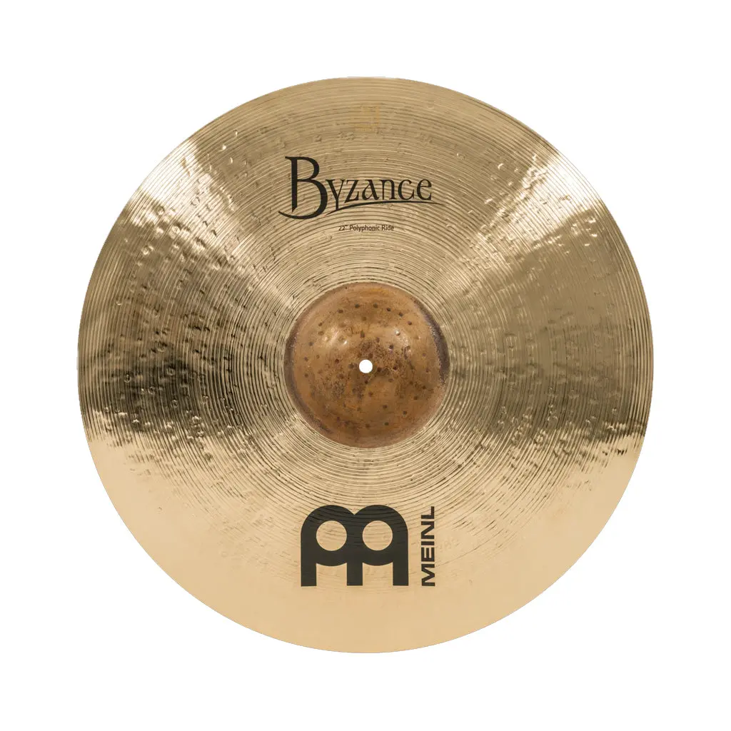 Meinl Cymbals Byzance Brilliant Polyphonic Ride Cymbal - 22 Inches 1