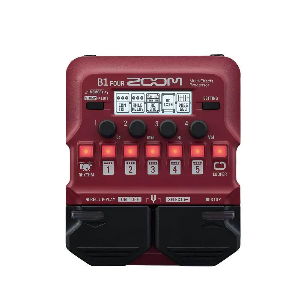 Zoom B1 Four Bass Effects Pedal 1
