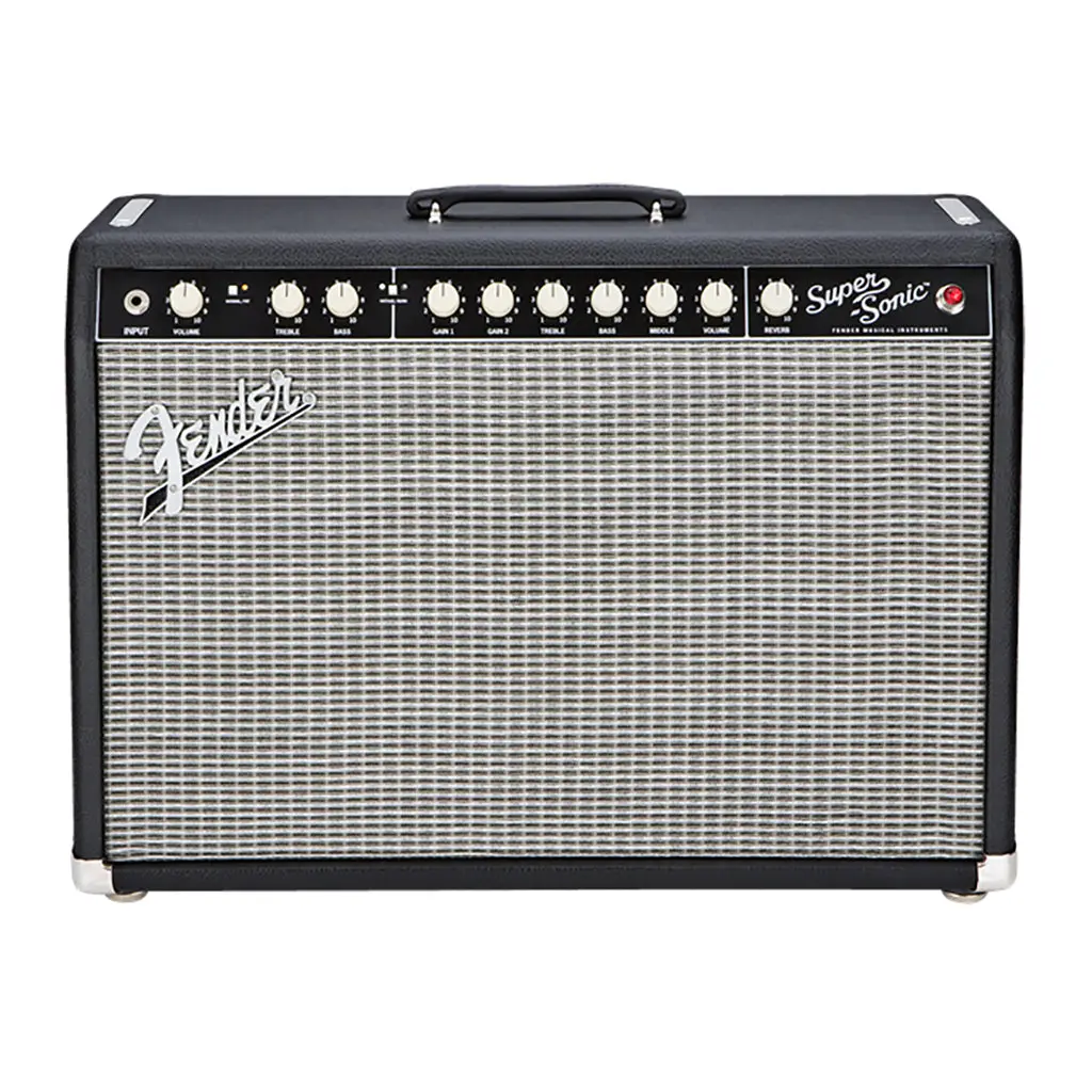 Fender Super Sonic 22 Black 22W 1X12 Combo Tube Amp 1