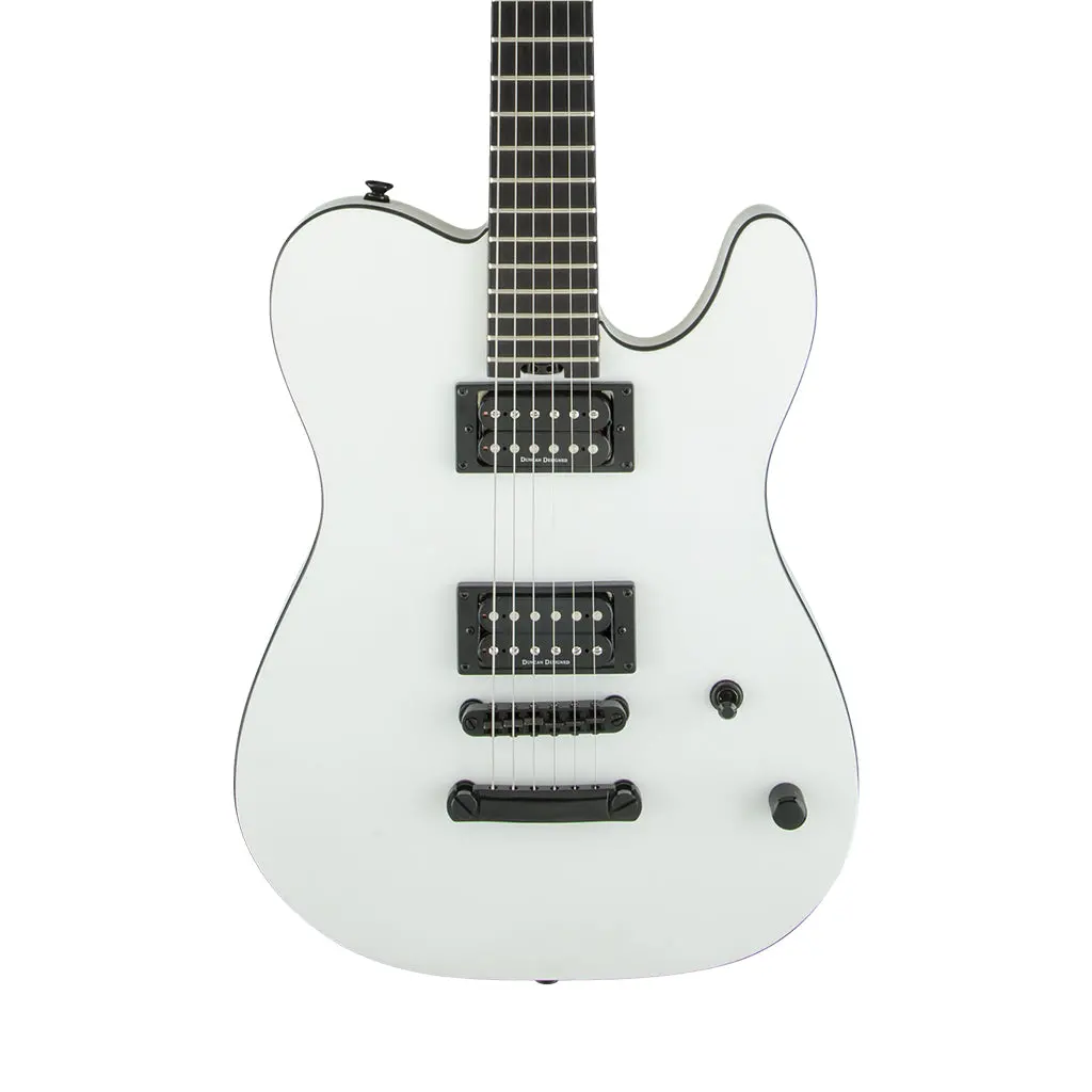 Charvel Joe Duplantier Pro Mod San Dinas S2 - Satin White - Ebony Fb 1