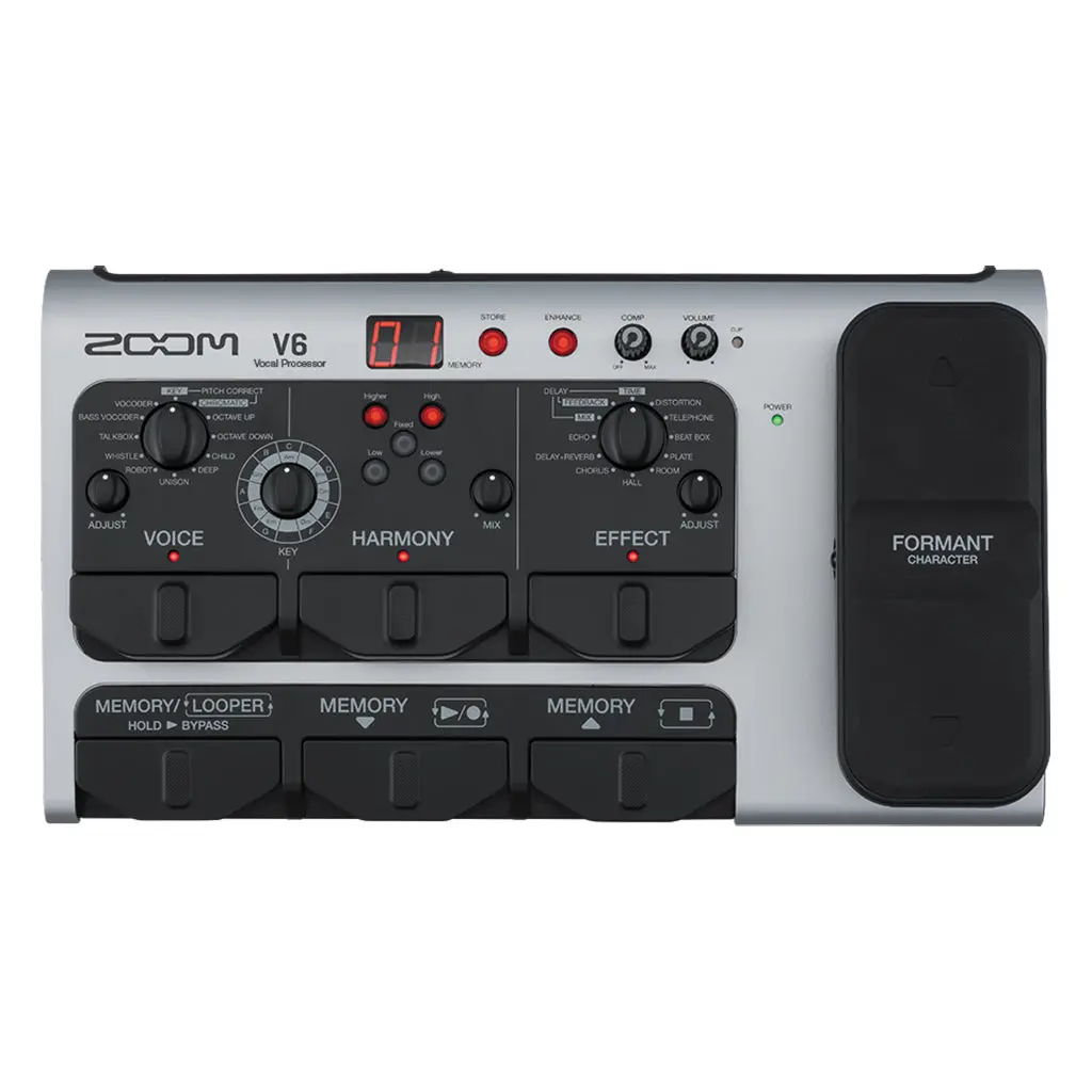 Zoom V6 Multi Effects Vocal Processor 1