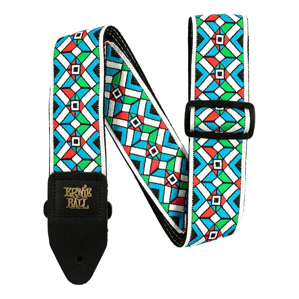 Ernie Ball Jacquard Strap - Kaleidoscope Blue 1