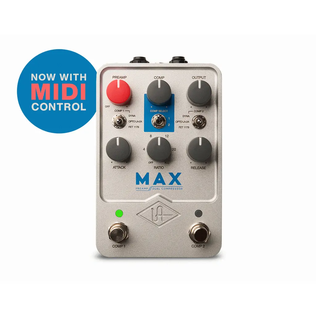 Universal Audio Uafx Max Preamp And Dual Compressor Pedal 1