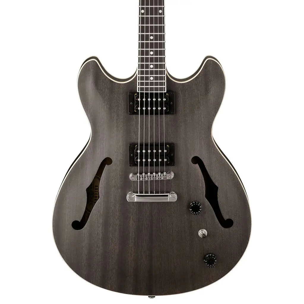 Ibanez As53 Artcore Guitar - Transparent Black Flat 1