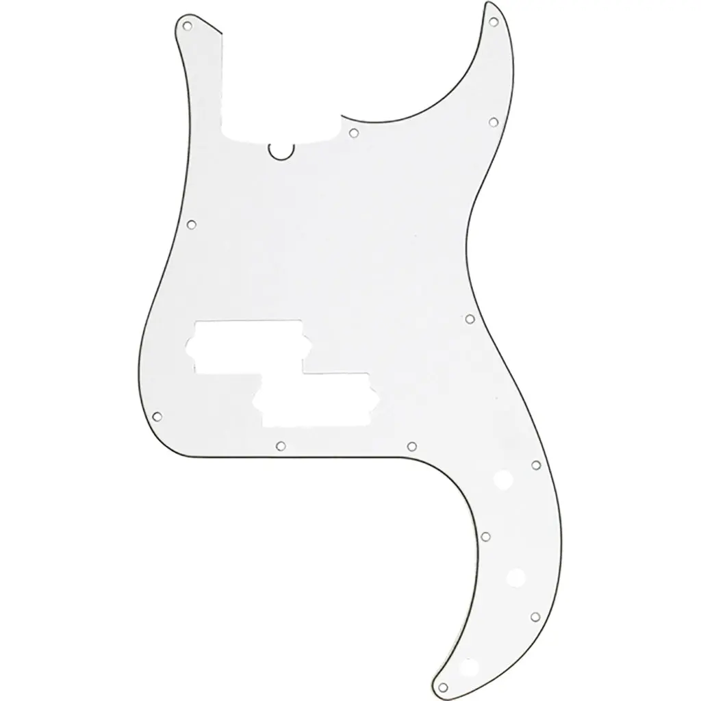 Fender - Pickguard, Precision Bass®, 13-Hole Mount (With Truss Rod Notch), Parchment, 3-Ply 1