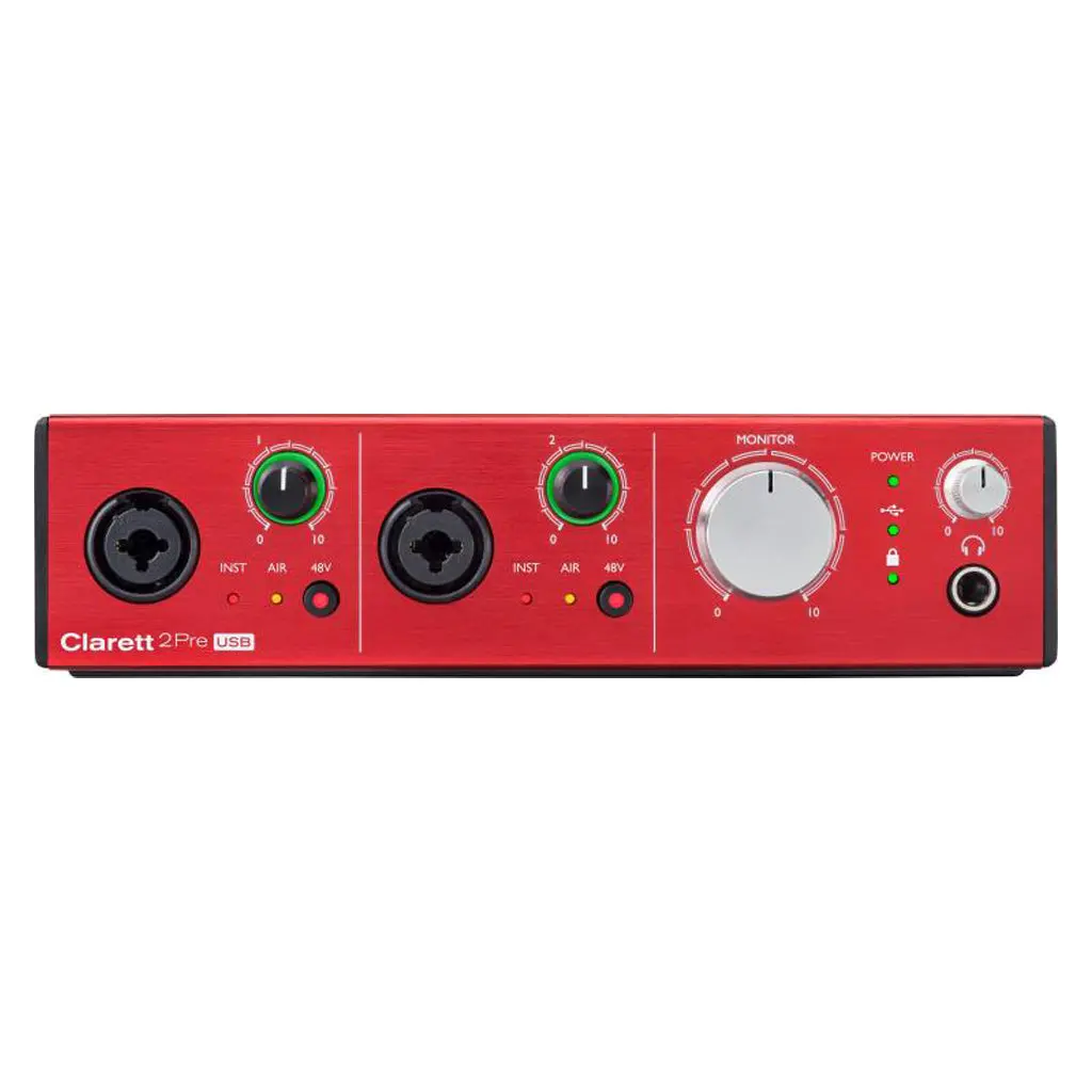 Focusrite Clarett 2Pre Thunderbolt Audio Interface 1