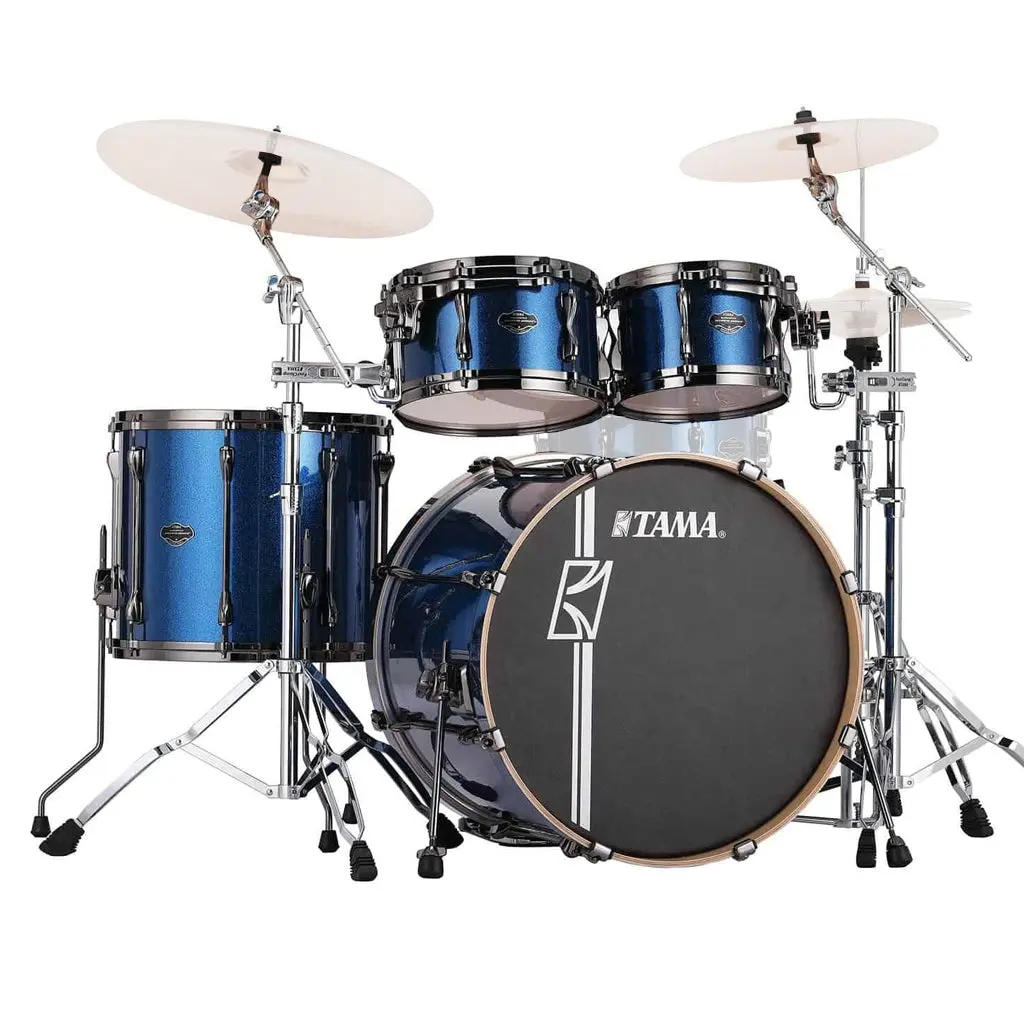 Tama Mk52hzbns Superstar Hyper-Drive Complete Kit With 22" Bass Drum And Hb5w Hardware - Indigo Sparkle 1