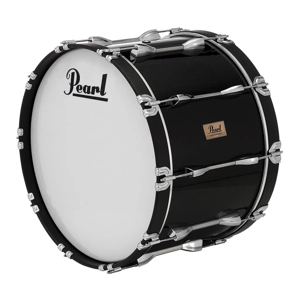 Pearl Competitor Marching Bass Drum 20 X 14 - Midnight Black 1