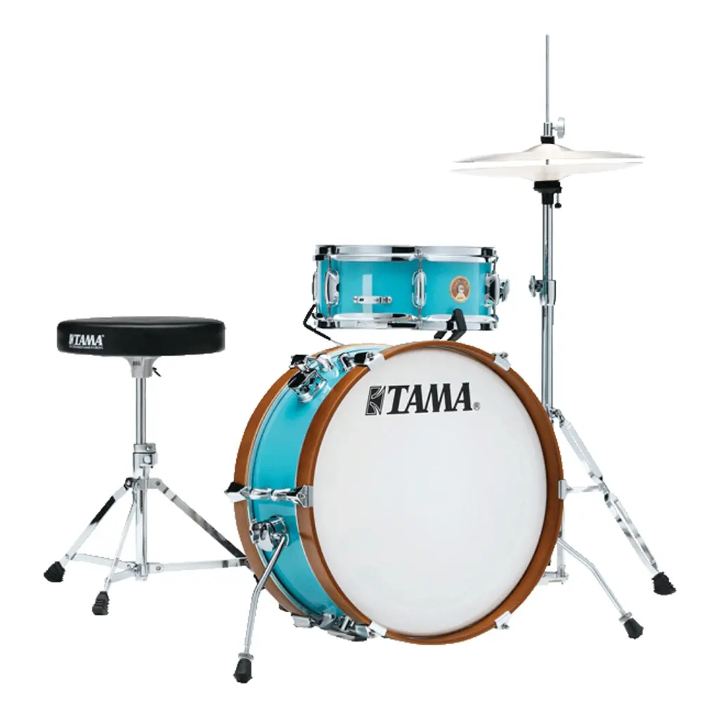 Tama Club-Jam Mini 2-Piece Complete Kit With 18" Bass Drum - Aqua Blue 1