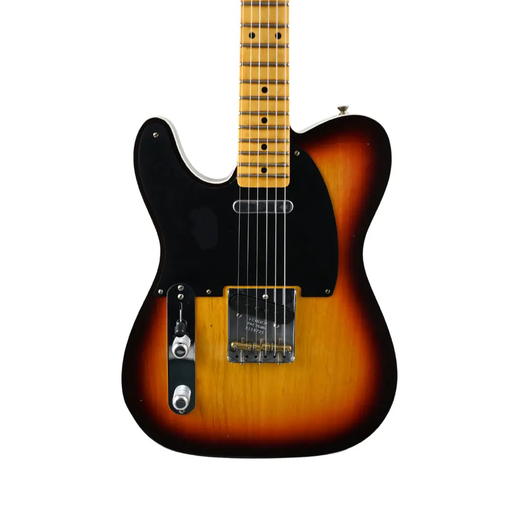 Fender Custom Shop '50S Twisted Telecaster Custom - Journeyman Relic - Left Handed - Chocolate 3 Colour Sunburst (Limited Edition) 1