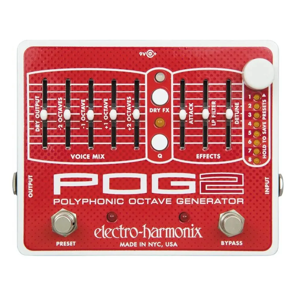Electro-Harmonix Pog 2 Polyphonic Octave Generator Pedal 1