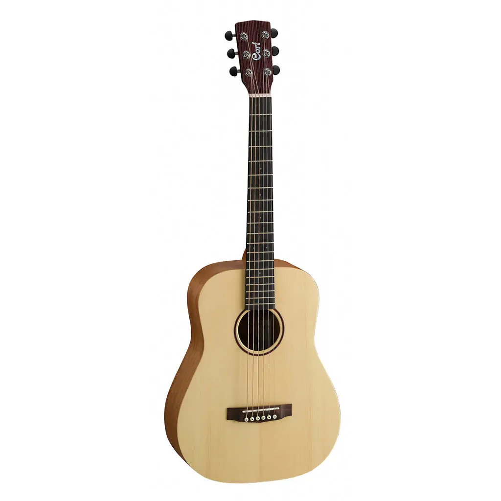 Cort Earth Mini Op Dreadnought Guitar Open Pore W/ Bag 1