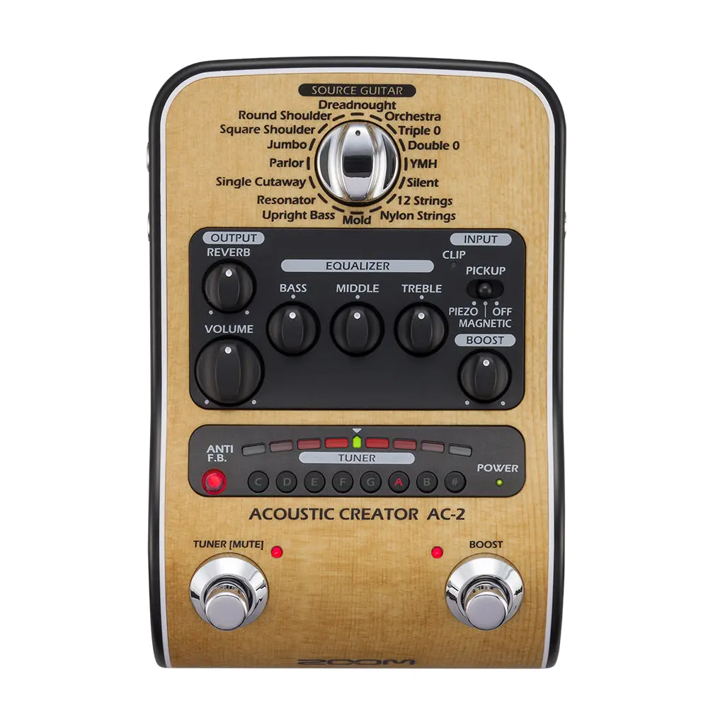 Zoom Ac-2 Acoustic Creator Effects And Amp Simulator 1