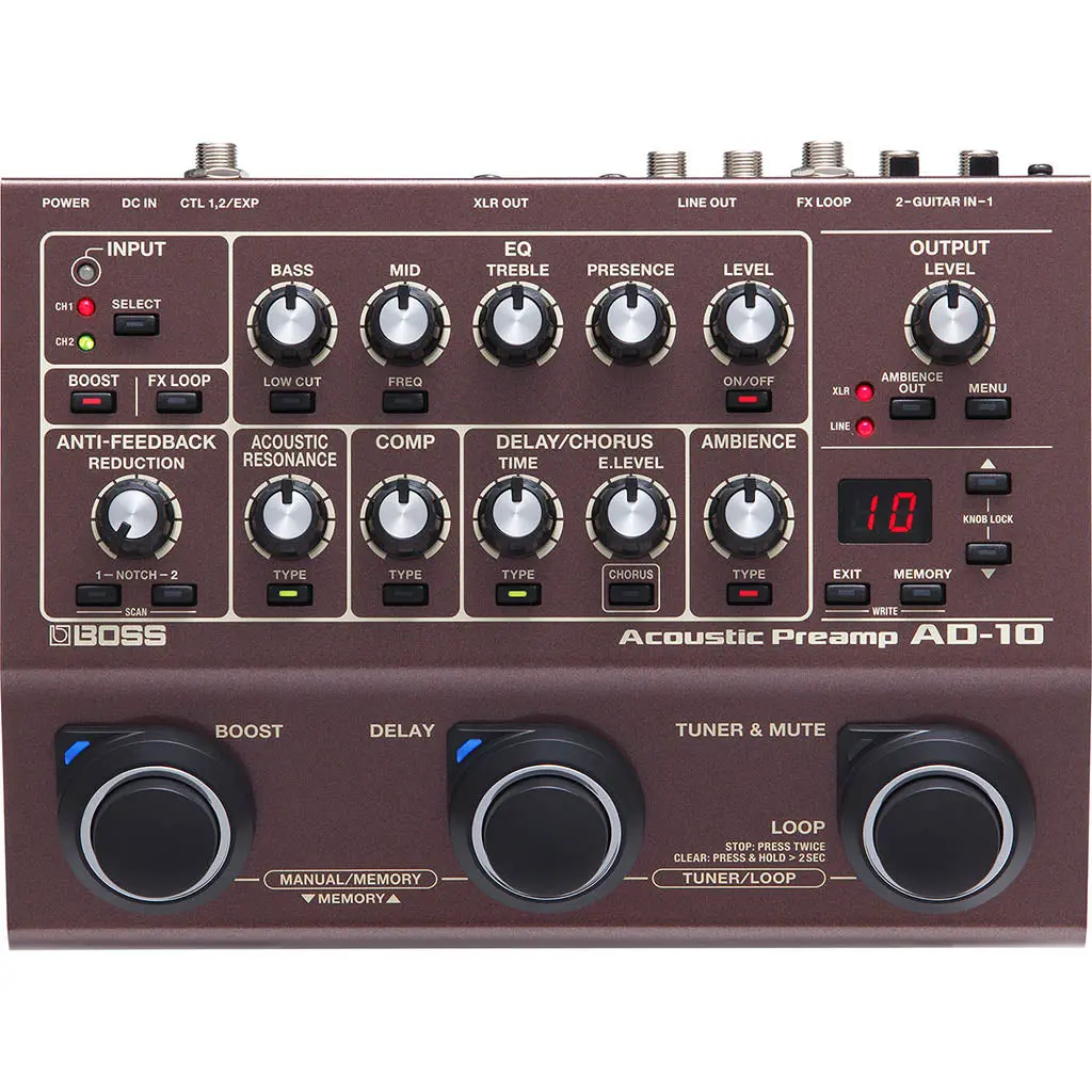 Boss Ad-10 Acoustic Instrument Processor 1