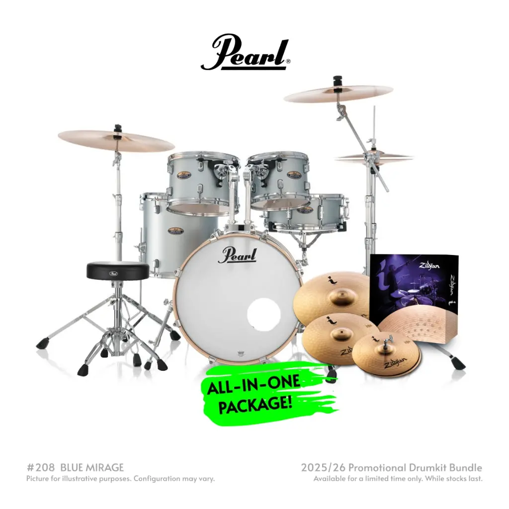 Pearl Decade Maple 5Pc 20" Fusion Increda-Bundle Drum Kit - Blue Mirage 1