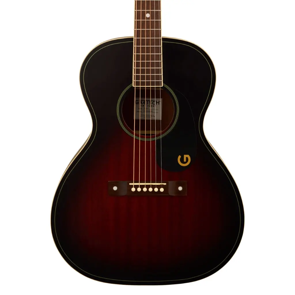 Gretsch Jim Dandy Concert Acoustic Guitar - Deep Cherry Burst, Walnut Fingerboard 1