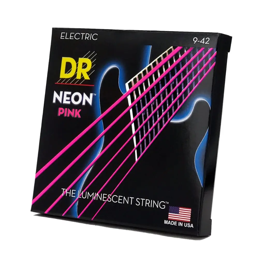 Dr Hi-Def Neon Purple K3 Coated Electric Guitar Strings - Light 9-42 1