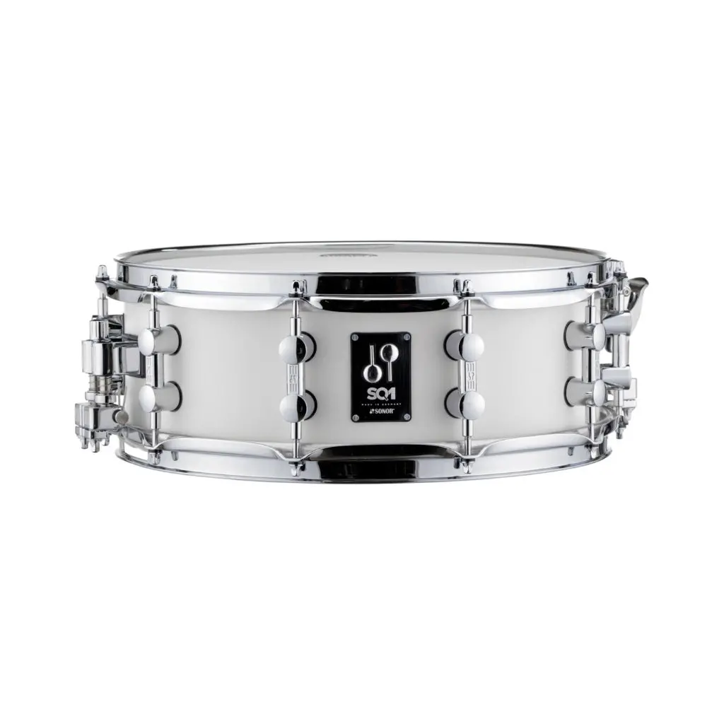 Sonor Sq1 14"X5" Snare Drum - Satin Pure White 1