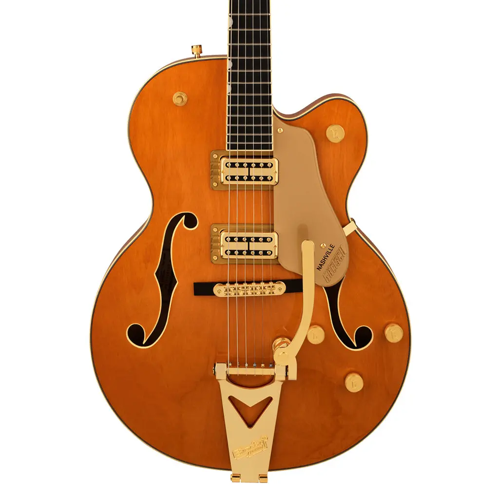 Gretsch Synchromatic Nashville Hollowbody Singlecut With Bigsby - 50S Orange Stain 1