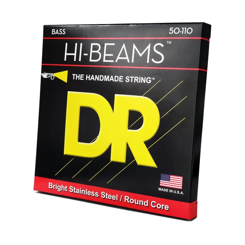 Dr Hi-Beam Stainless Steel Bass Guitar Strings - Heavy 50-110 1