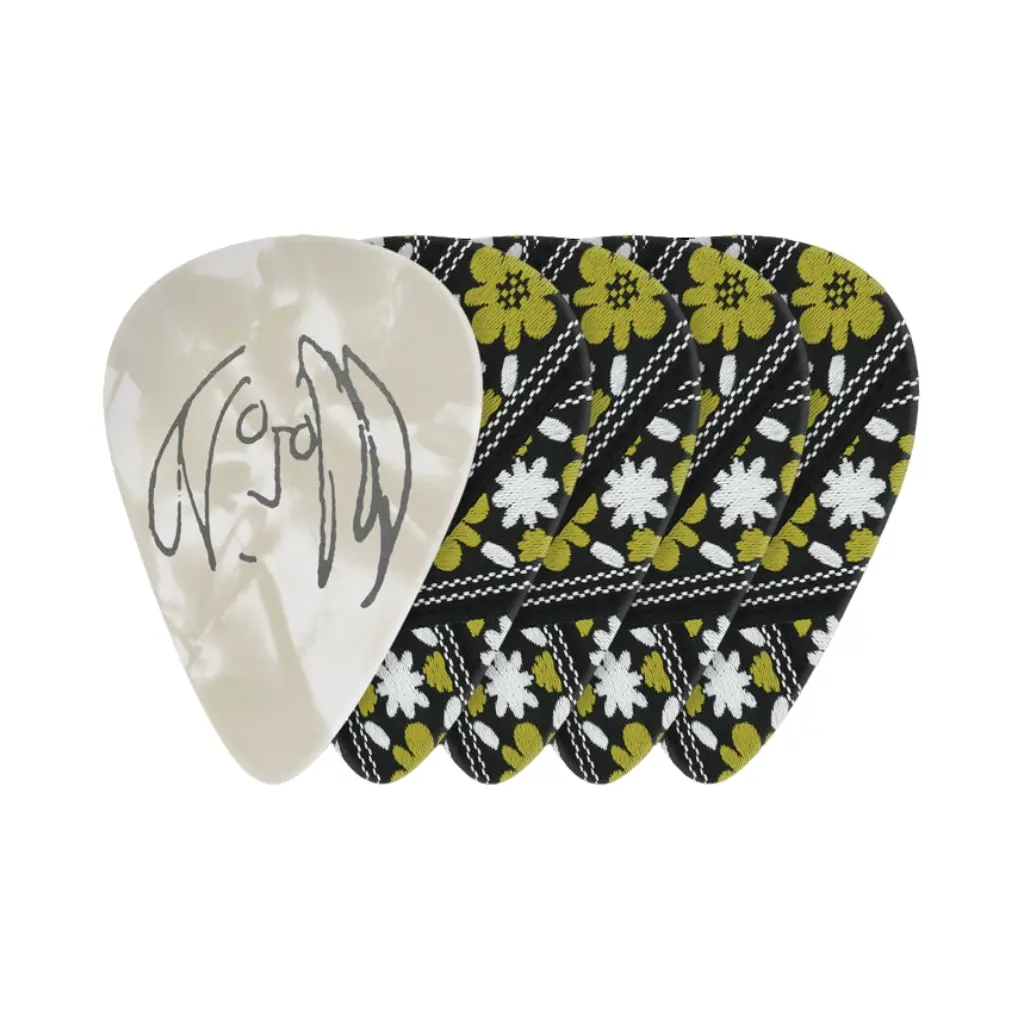 D'addario John Lennon Rooftop Guitar Picks - Medium Gauge (.70Mm) 10-Pack 1