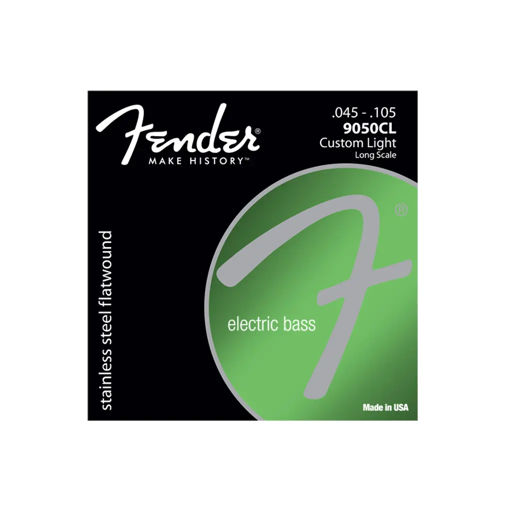 Fender Subsonic 9050Cl Stainless Flatwound 45-105 Gauge Bass Guitar String - Custom Light 1