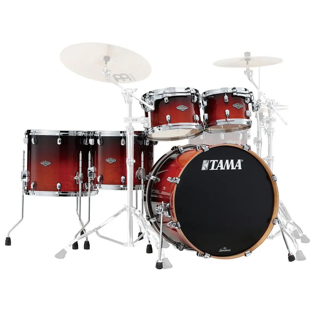 Tama Mbs52rzs Starclassic Performer 5-Piece Shell Pack With 22" Bass Drum - Dark Cherry Fade 1
