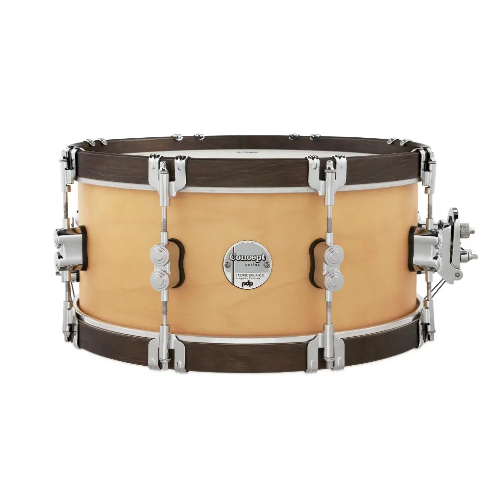 Pdp Concept Maple Classic Snare Drum - 6.5 X 14-Inch - Walnut With Natural Hoops 1
