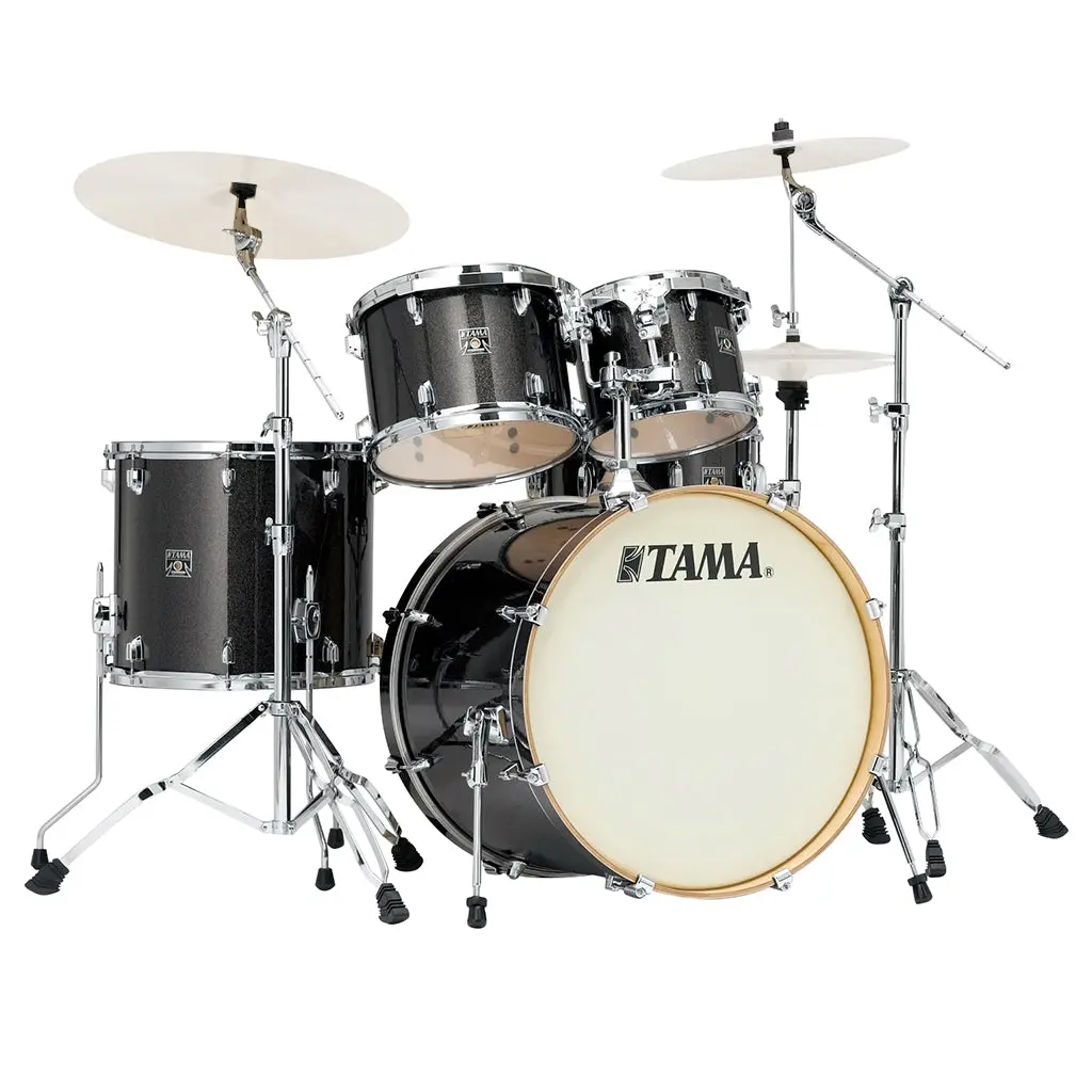 Tama Superstar Classic 5-Piece Shell Pack With 22" Bass Drum And Sm5w Hardware Pack Included - Midnight Gold Sparkle 1