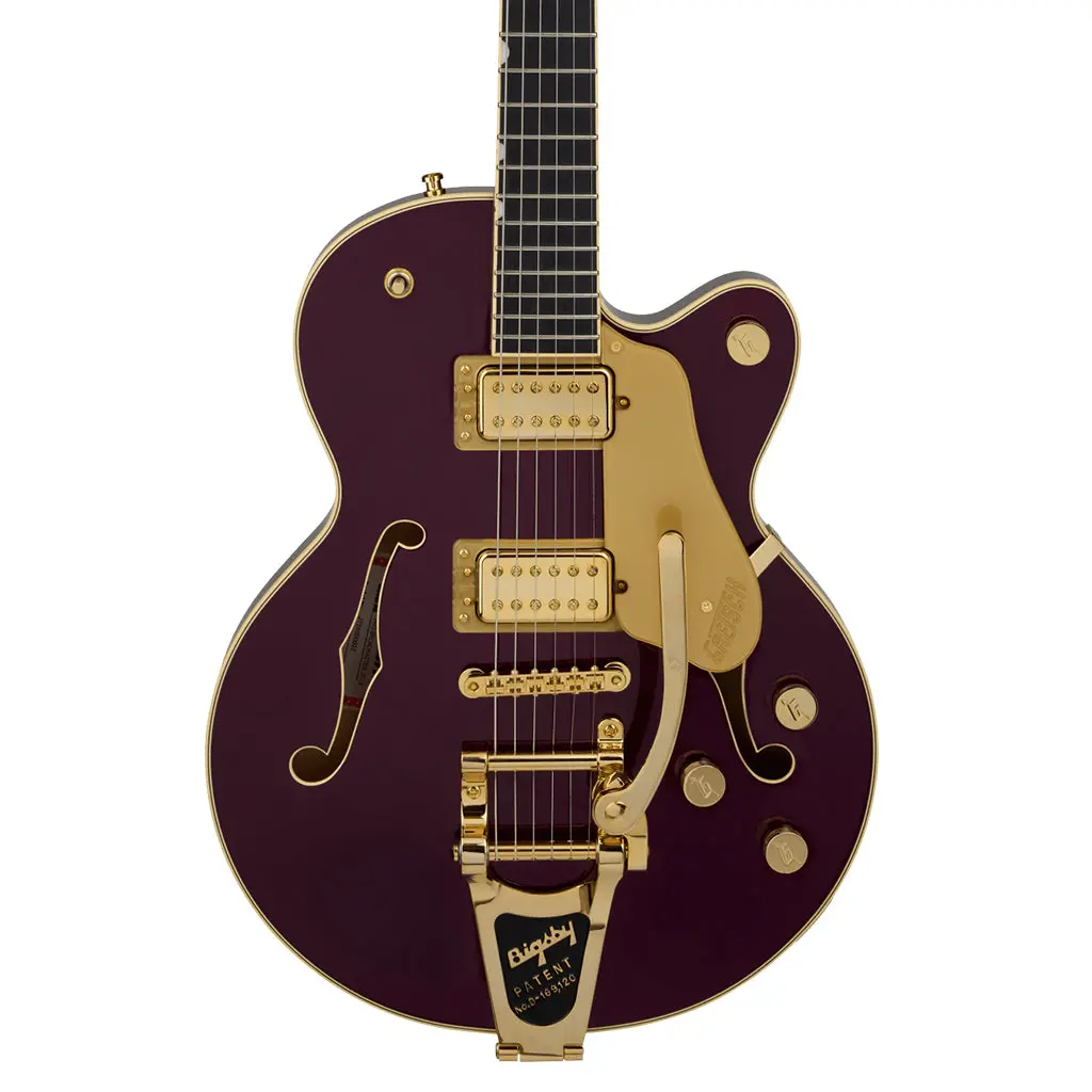 Gretsch Broadkaster Jr Lx Center Block With String Thru Bigsby Ebony Fingerboard Blackberry 1