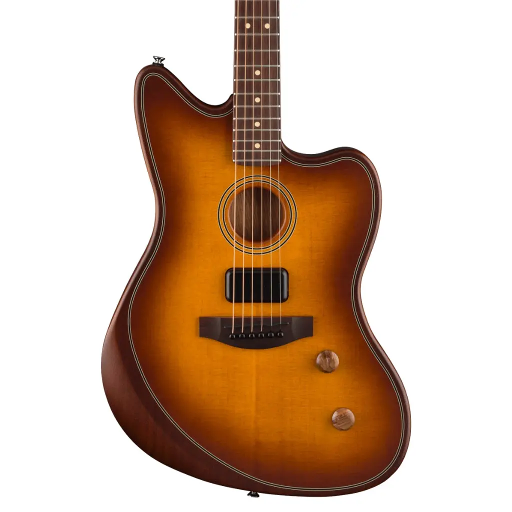 Fender Acoustasonic Standard Jazzmaster Guitar - Honey Burst 1
