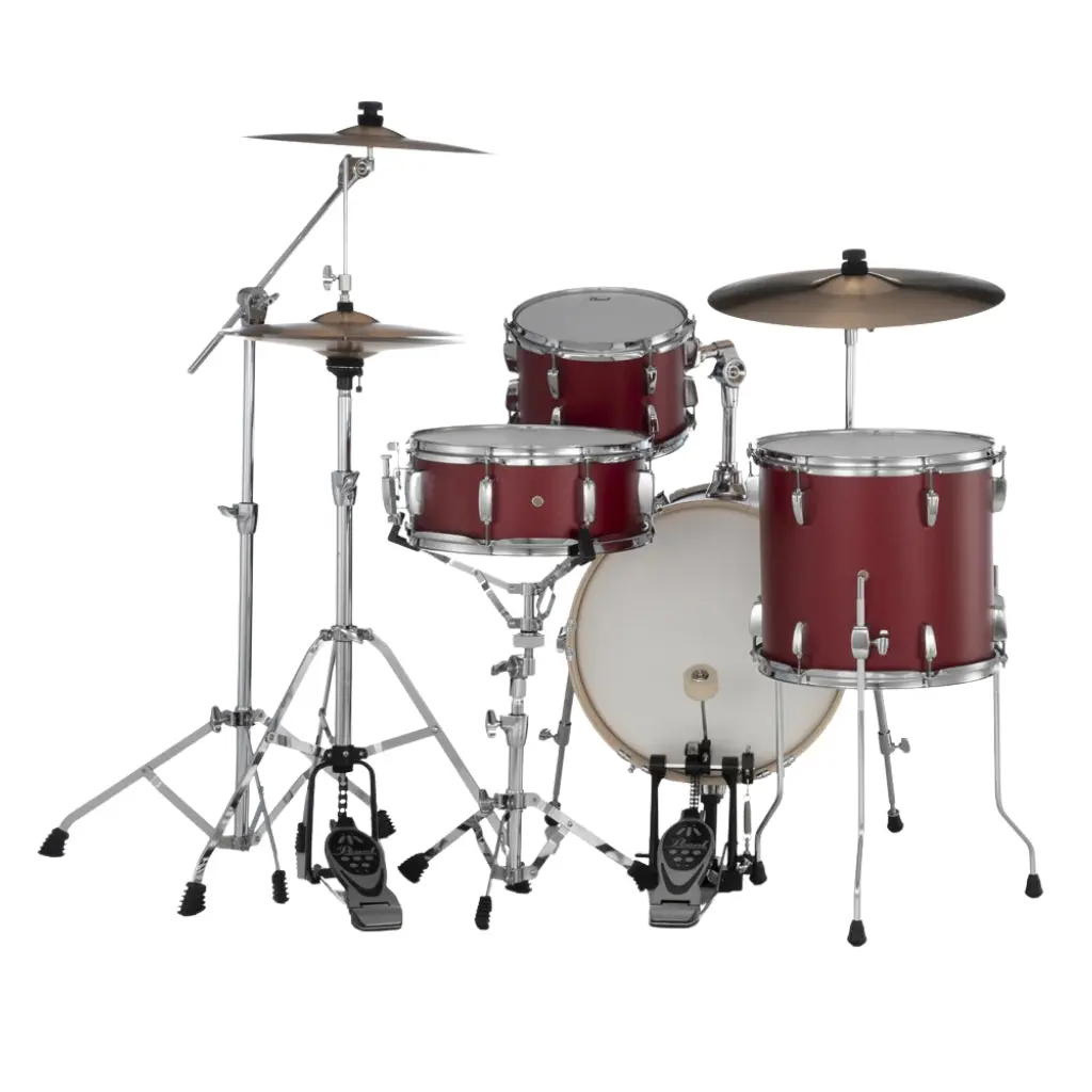 Pearl Midtown Series Mt564c747 4-Piece Drum Set With Hardware - Matte Red 2