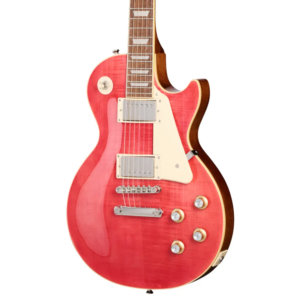 Epiphone Les Paul Standard 60S Figured Top With Premium Gig Bag - Fucshia 1