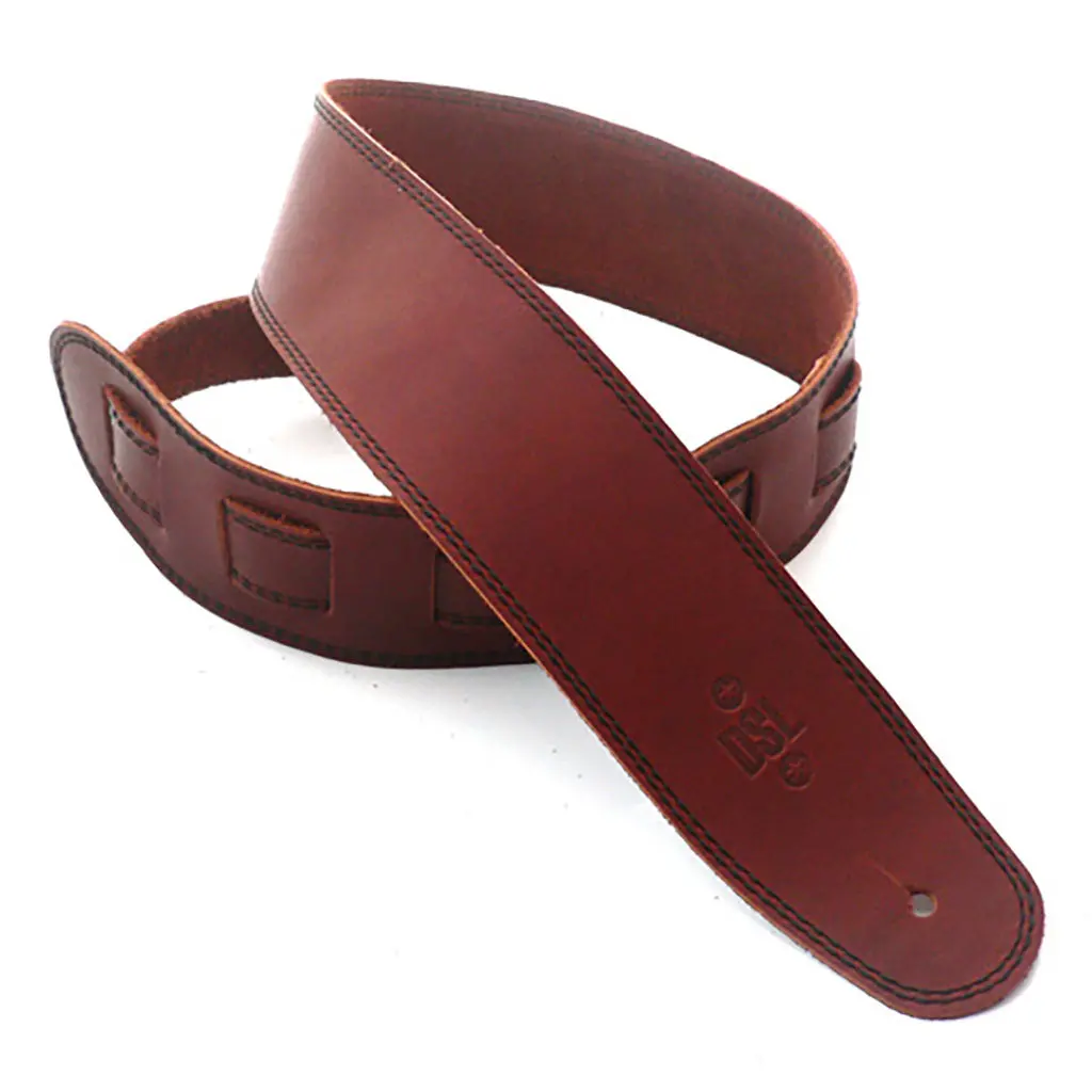 Dsl Sge25-16-1 Strap 2.5" Single Ply Maroon With Black Stitch 1