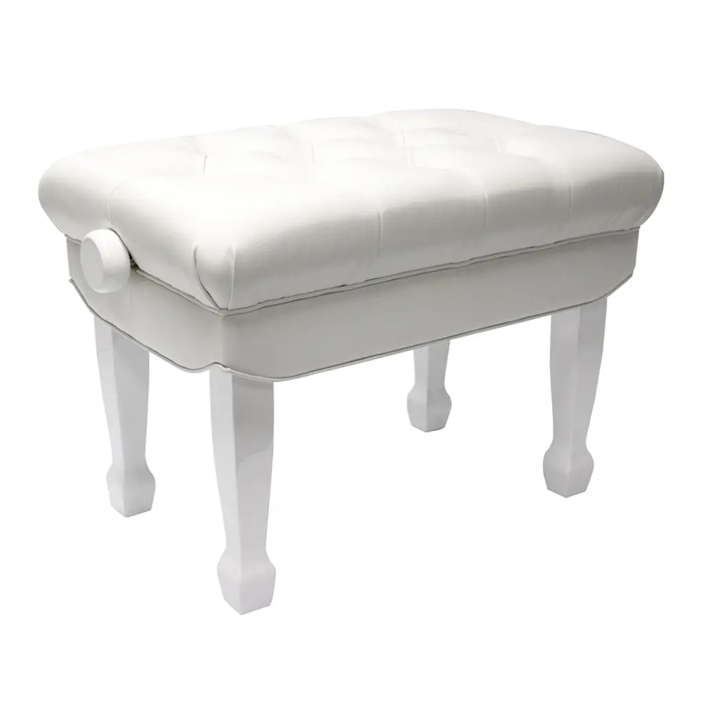 Beale Bpb330 Wh Deluxe Grand Piano Bench 1