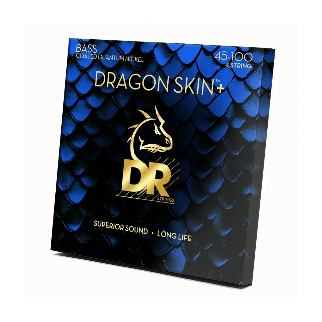Dr Strings Dragon Skin+ Quantum Nickel Bass Strings - Light To Medium 45-100 1
