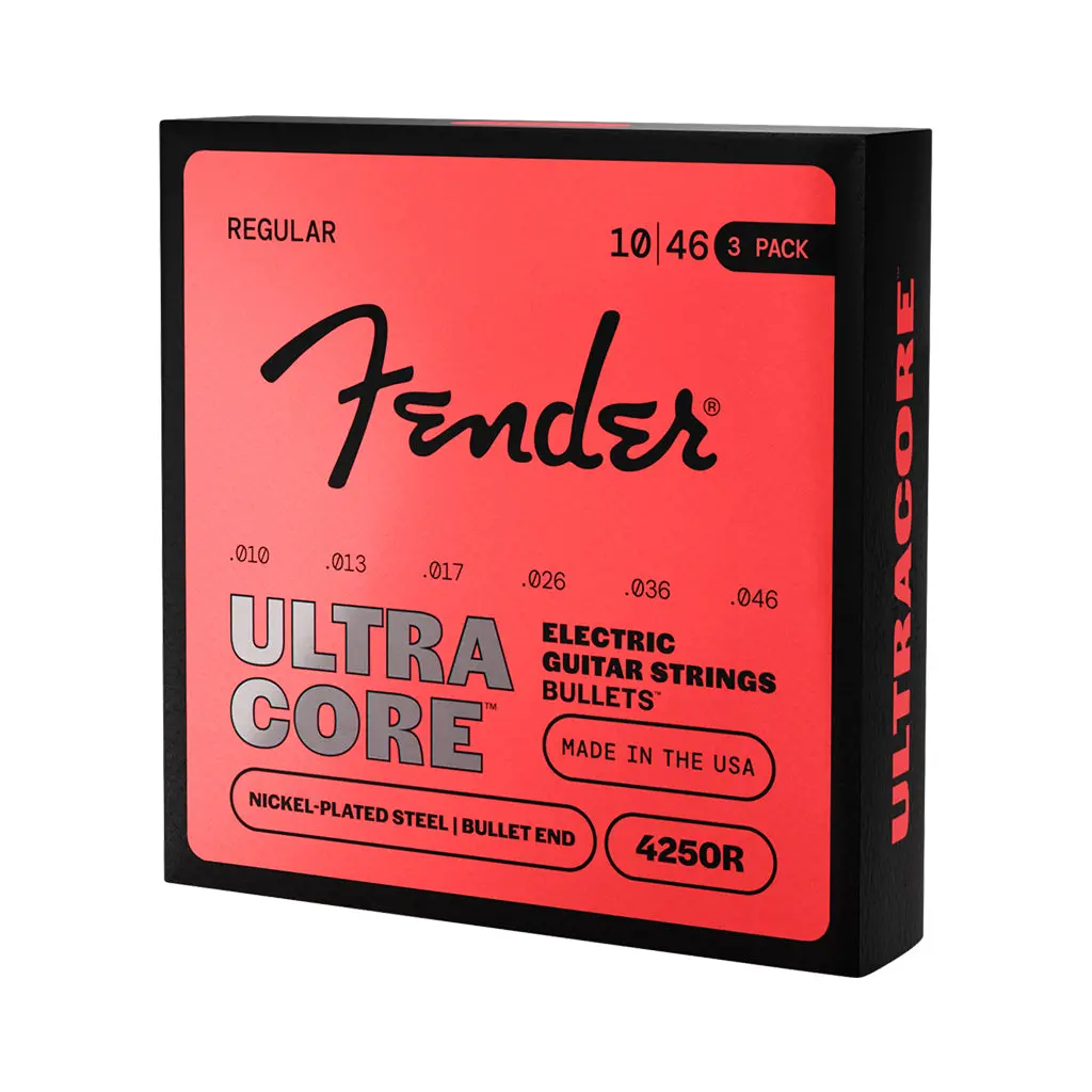 Fender Ultracore 4250R 10-046 Guitar Strings - 3-Pack Nickel Plated Steel Bullet End 1
