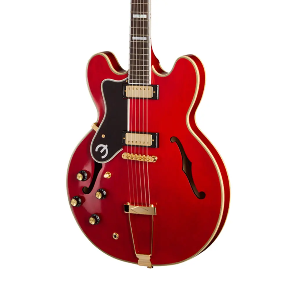 Epiphone Masterbuilt Gem Archer Sheraton Left Handed - Cherry Red 1
