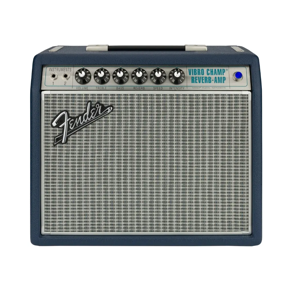 Fender Limited Edition 68 Custom Vibro Champ In Navy Blue 1