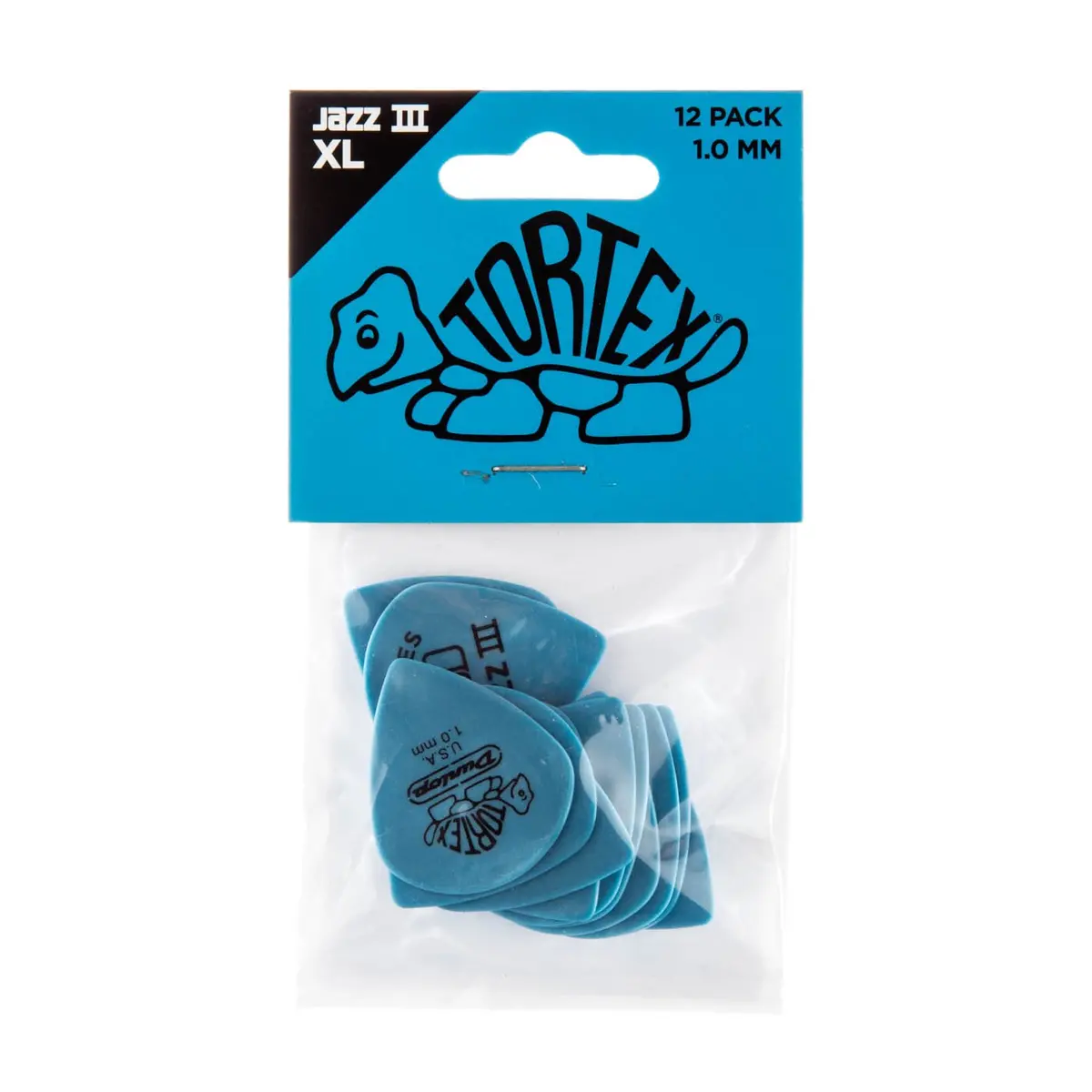 Dunlop Jpt410 - 1.00Mm Tortex Jazz Iii Xl Picks 12Pk 2