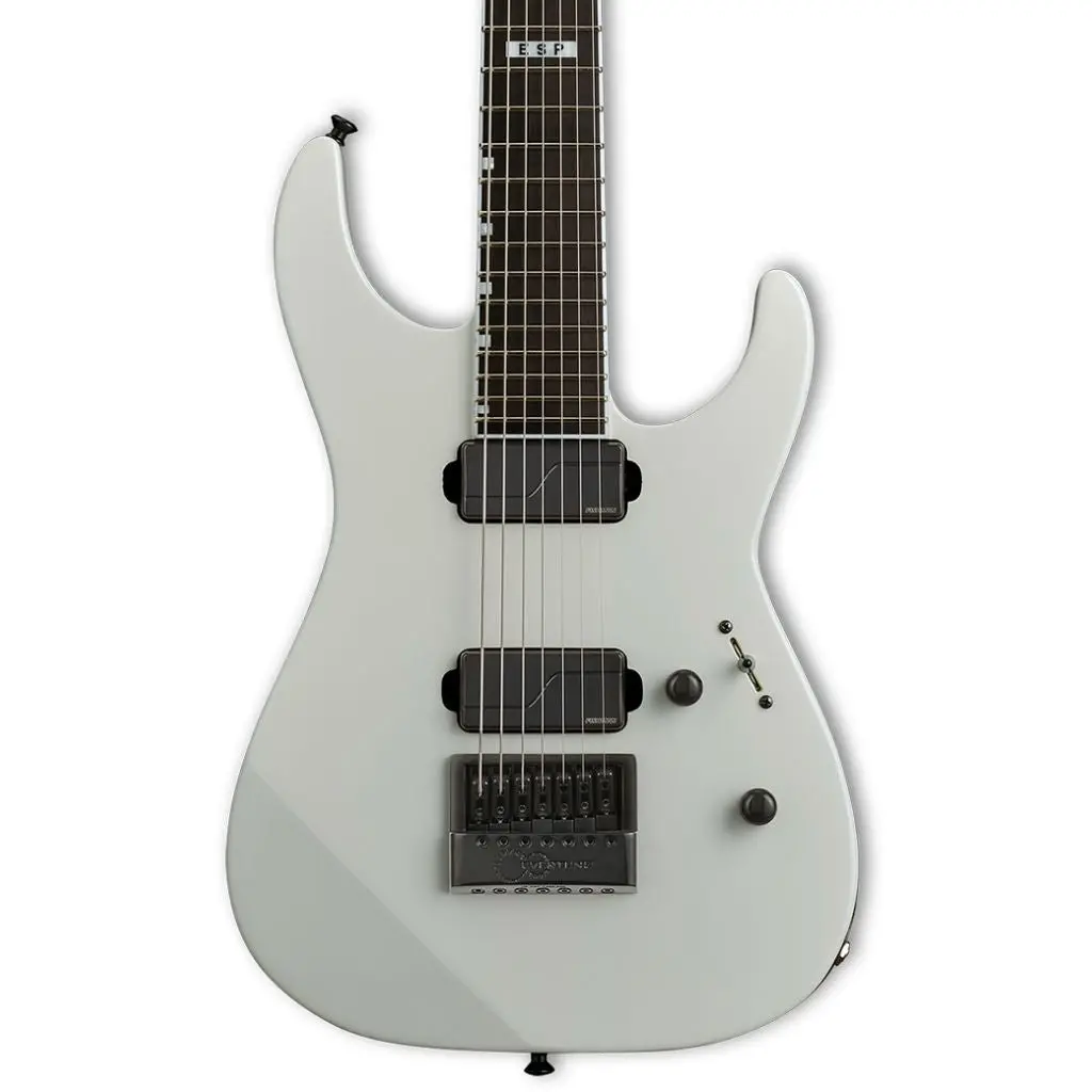 Esp E-Ii M-Ii 7B 7 String Electric Guitar Baritone Evertune - Pearl White - E2-Mii7betpw 1