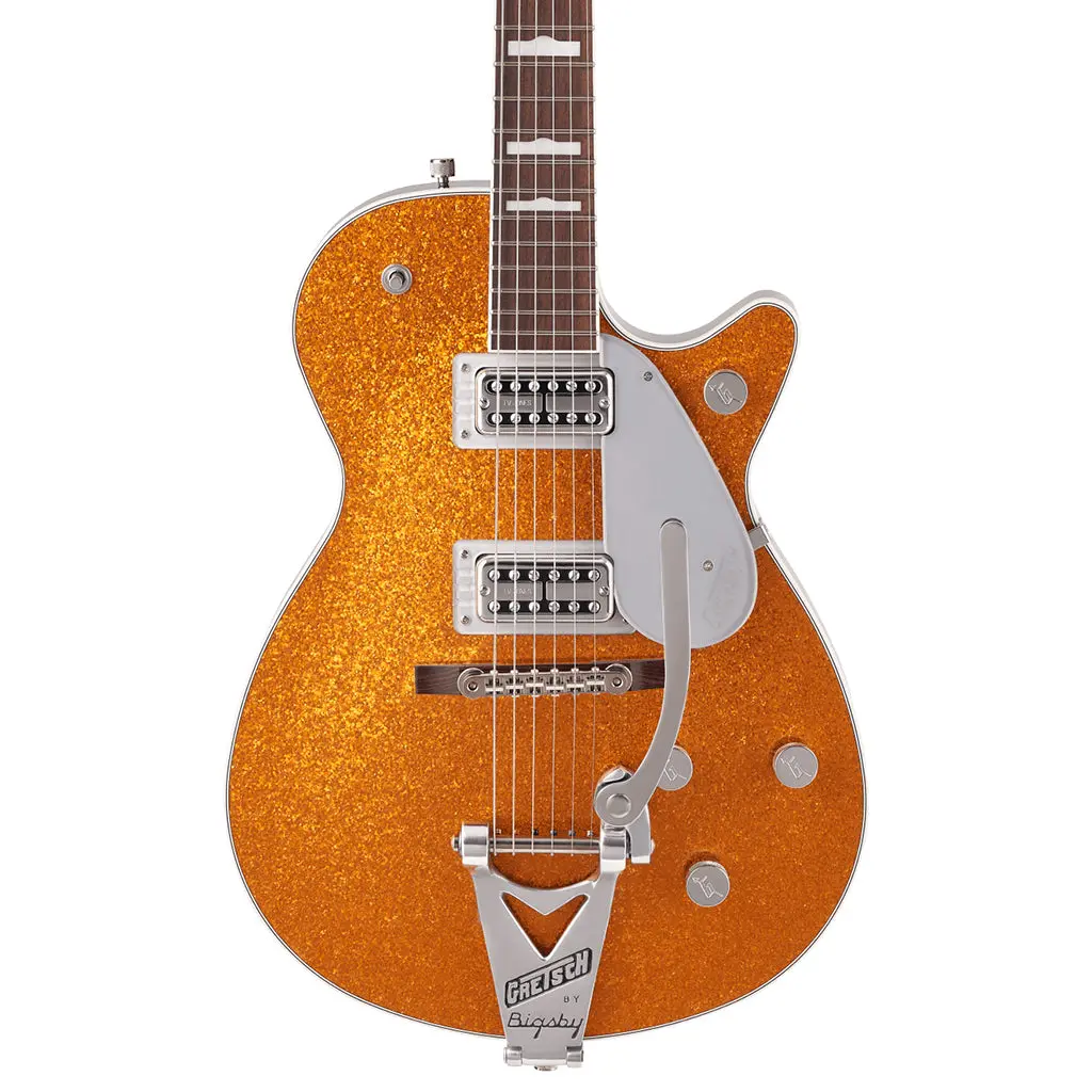 Gretsch - G6129t-89 Vintage Select ‘89 Sparkle Jet™ With Bigsby® - Rosewood Fingerboard - Gold Sparkle 1