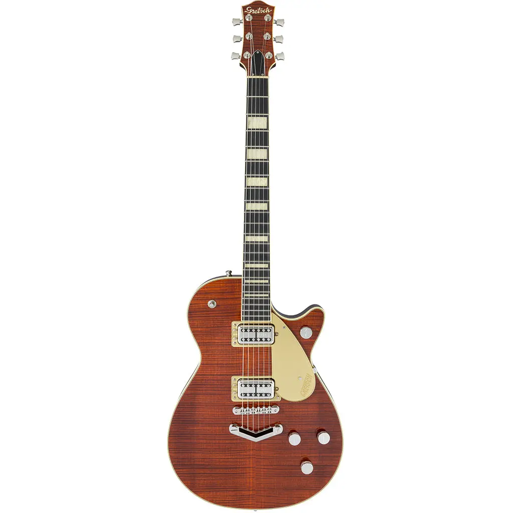 Gretsch G6228fm-Pe Players Edition Jet - Flame Maple Bourbon Stain 2